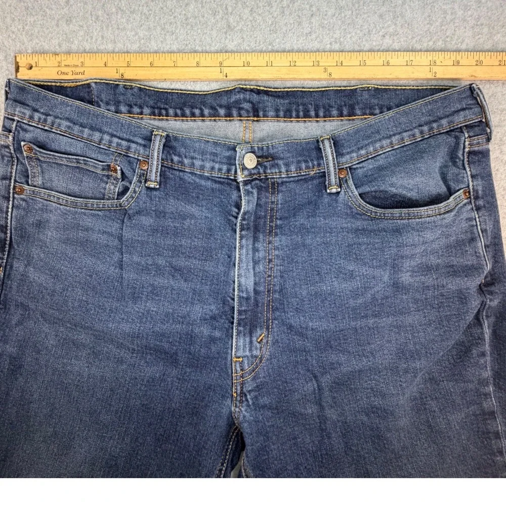Levi's 541 Athletic Taper Jeans Mens 40x30 Dark‎ Wash Blue Stretch Denim